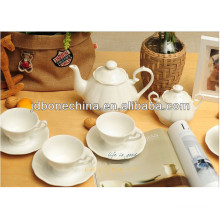 creamy white body hign quality microwavable fne bone china porcelain ceramic tea coffee set gift